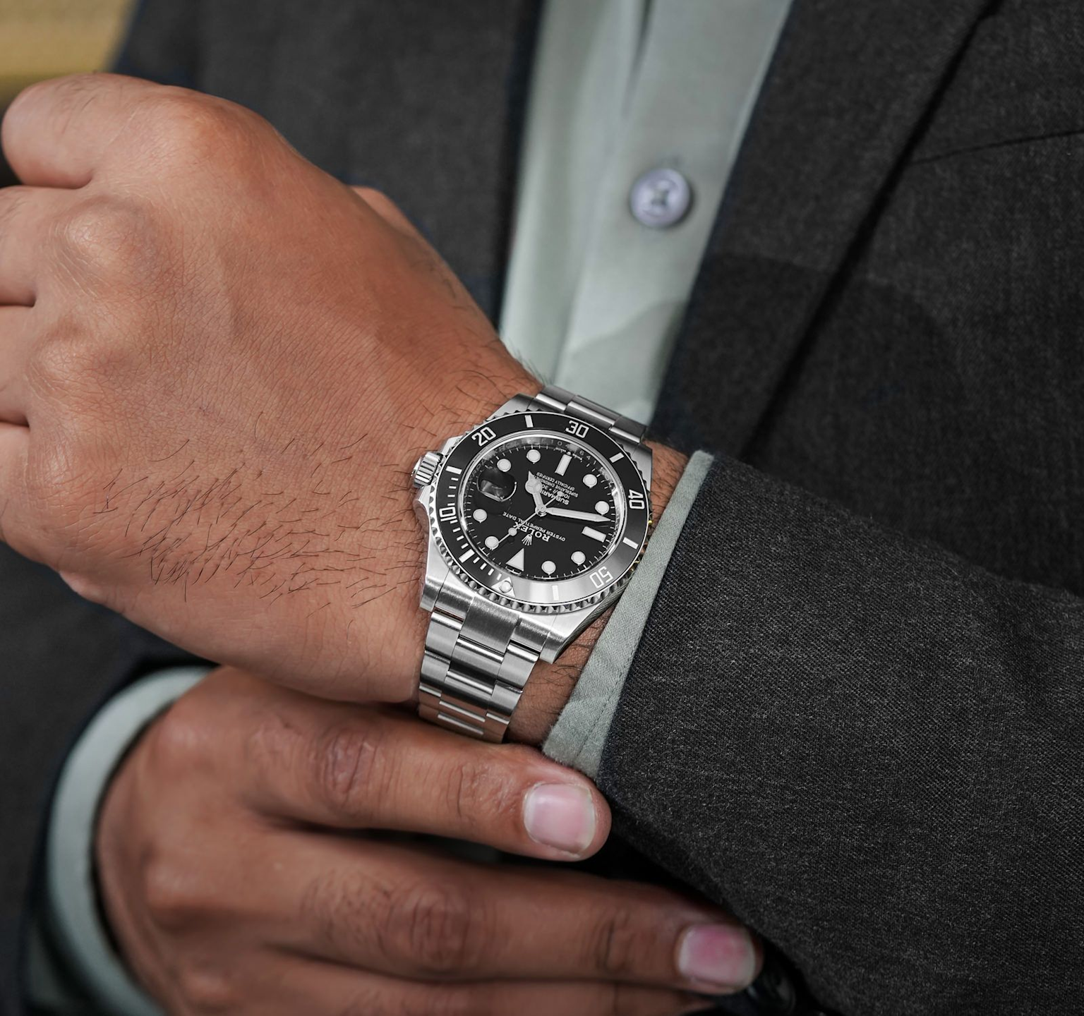 Rolex Submariner Date 126610LN in black dial and steel on wrist showing luxury and style