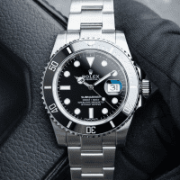 Rolex Submariner Date with black dial and ceramic bezel